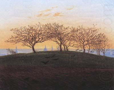 Caspar David Friedrich Hills and Ploughed Fields near Dresden (mk10) china oil painting image